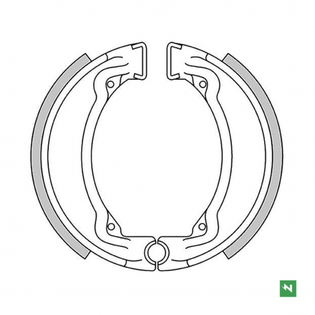 Newfren, brzdové čelisti Yamaha DT 50 78-86 ,RD 50/80 , YZ 80 , TY 125/250 77-92 ( 110X25mm)