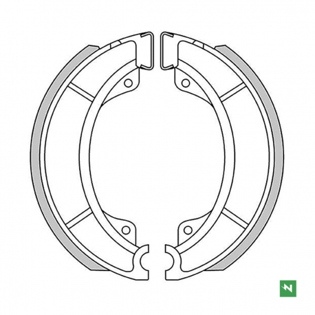 Newfren, brzdové čelisti Yamaha SR 250 87-04 (150X25mm)