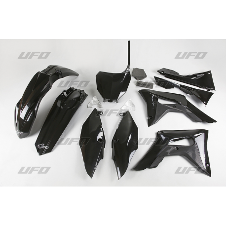 UFO, sada plastů, Honda CRF 250R '18-'19, CRF 450R '17-'19 s víkem vzduchového filtru, černá barva