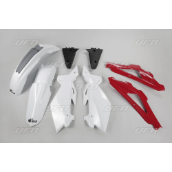 UFO, sada plastů, Husqvarna TC 4T '05-'07 barva OEM (pro ročník '07) (bílá/červená/černá) (HU606E999)