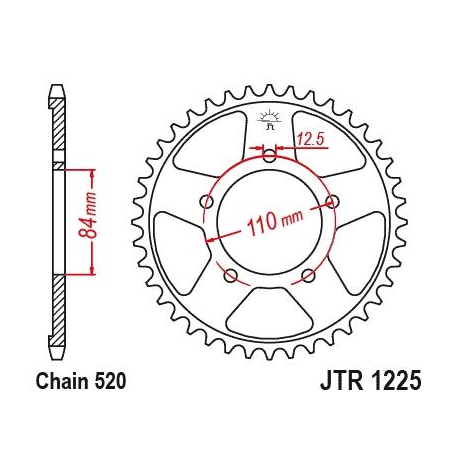 JT, rozeta 4734 40 Honda CMX 500 REBEL 17-18 (řetěz520) (473440JT)
