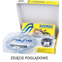 Sunstar, řetězová sada, Kawasaki Z 750 04-12, Z 750R 11-12 standart (15/43/112) (DO 750CC) (SUN3A215/SUN1-3356-43/SS520RDG-112N)