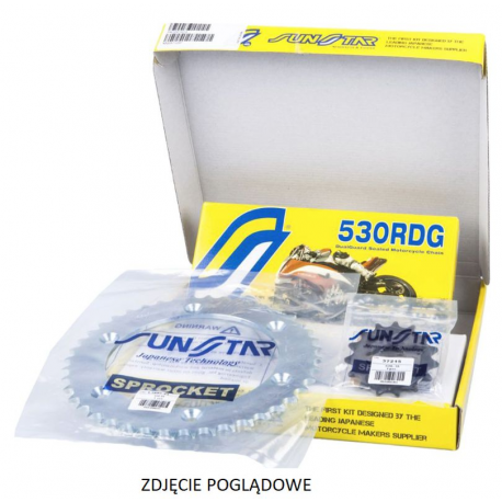 Sunstar, řetězová sada, Honda CROSS RUNNER 800 11-14 standart (16/43/116) (DO 1000CC) (SUN51216/SUN1-5695-43/SS530RDG-116N)