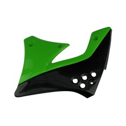 UFO, kryty chladičů, Kawasaki KXF 250 '08 černá barva/ zelená