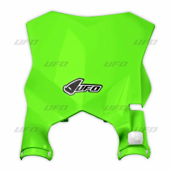UFO, přední číslová tabulka, Kawasaki KXF 250 17-19, KXF 450 16-19 zelená Fluo barva (STADIUM)