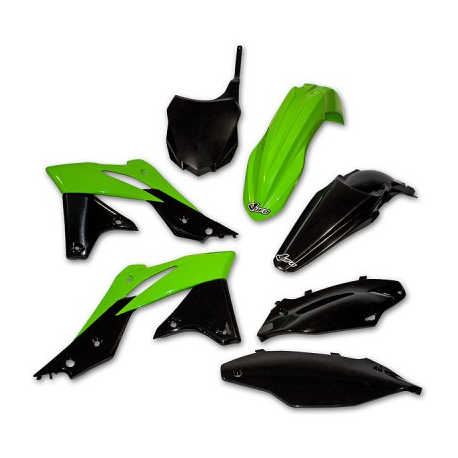 UFO, sada plastů, Kawasaki KXF 250 '13 barva OEM (zelená/černá)