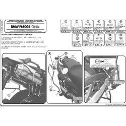 Kappa, nosiče bočních kufrů Monokey, BMW F 650GS (00-07) - také pod kufry Monokey RETRO-FIT K-VENTURE ALU NEBO K'MISSION ALU