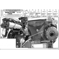 Kappa, nosiče bočních kufrů Monokey, SIDE Suzuki DL 1000 V-STROM