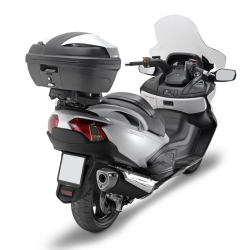 Kappa, nosič centrálního kufru, Suzuki BURGMAN 650 / EXECUTIVE (02-15) ( s plotnou Monolock KM6M, s prostorem pro U-Lock )