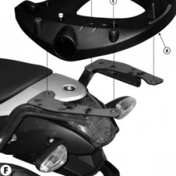 Kappa, nosič centrálního kufru, BMW C 600 SPORT (12-15) ( s plotnou Monolock )