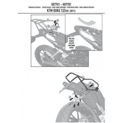 Kappa, nosič centrálního kufru, KTM DUKE 125/300/390 (11-15) (bez plotny)