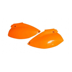 UFO, podsedlové tabulky, KTM 640 LC 4 SM, SMC '04-'07 oranžová barva