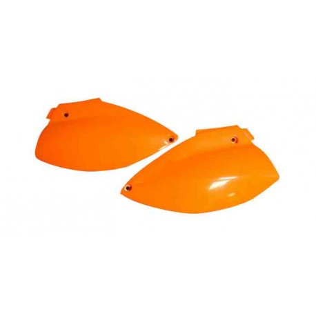 UFO, podsedlové tabulky, KTM 640 LC 4 SM, SMC '04-'07 oranžová barva