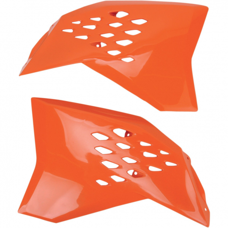 UFO, kryty chladičů, KTM SX '07-'08, EXC '08 oranžová barva KT04016127