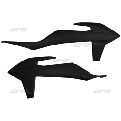 UFO, kryty chladičů, KTM SX/SXF '19-22, EXC/EXC-F 20-23, černá barva