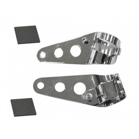 Nachman, držáky předního světla, na trubky průměr 28 až 38mm CHROM