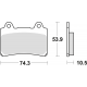 TRW Lucas, brzdové desky KH123 Sinter Street Yamaha SRX 600 88-95, FZ 750 89-94, XV 750 92-94, TDM 850 91-96, FJ 1200 88-97, X