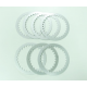 Nachman, spojkové plechy Kawasaki KX250 92-08 (145,7X112,5X1,5X30T)-7X (PS047A)