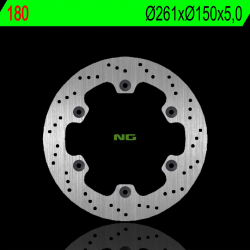 NG, přední brzdový kotouč, Kawasaki GPX 250 R '88-90 (261X150X5,0mm) (6X10,5mm)