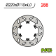 NG, zadní brzdový kotouč, Aprilia RS 125`92-96, RX 125`89-00, PEGASO 125`89-99, VOR 400-530`98-02 (220X110X4)