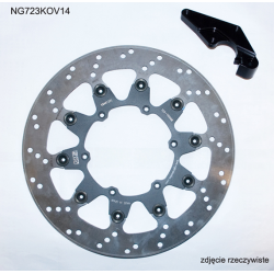 NG, přední brzdový kotouč, s adaptérem OVERSIZE (320X118X5) Yamaha YZF 450 '08-'15' (NG723K14)