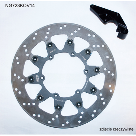 NG, přední brzdový kotouč, s adaptérem OVERSIZE (320X118X5) Yamaha YZF 450 '08-'15' (NG723K14)