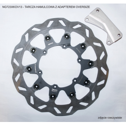NG, přední brzdový kotouč, s adaptérem OVERSIZE (320X118X5) Yamaha YZ 125 '00-'12,YZF 450 '03-'04, WRF 426/450 '03-'17, Suzuki R