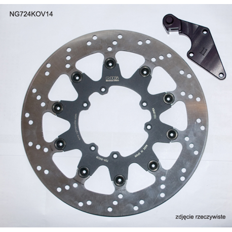 NG, přední brzdový kotouč, s adaptérem OVERSIZE (320X101X5) Honda CR 125 '04-'09, CRF 250R/X '04-'14, CRF 450R '04-'14, CRF 450X