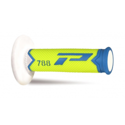 Progrip, gripy PG788 Off Road (22+25mm, dél.115mm), barva bílá/modrá/žlutá (trojsměs.) (788-245) (PG788/23)