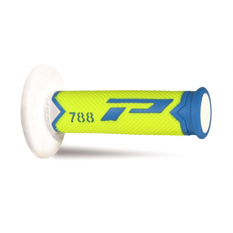 Progrip, gripy PG788 Off Road (22+25mm, dél.115mm), barva bílá/modrá/žlutá (trojsměs.) (788-245) (PG788/23)