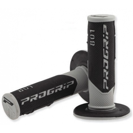 Progrip, gripy PG801 Off Road (22+25mm, dél.115mm), barva šedá/černá (dvousměs.) (801-187) (PG801/11)