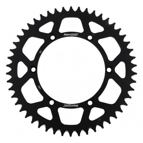 Supersprox, rozeta duralová 7075-T6 (ERGAL) 489 50 Kawasaki KX/KXF 84-18 (JTR460.50), černá barva,