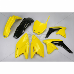 UFO, sada plastů, Suzuki RMZ 450 '14-17 barva OEM '16 (žlutá/černá) (SU417E999)