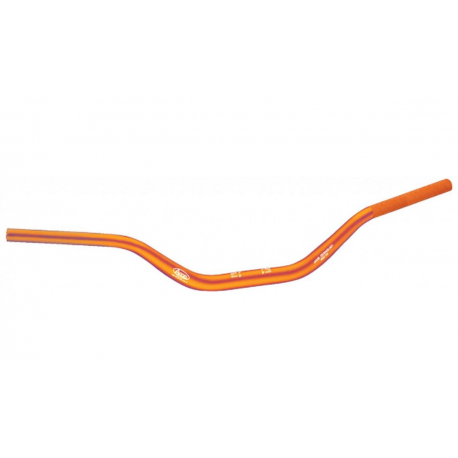 Accel, alu řididítka (28,6mm) TAPER MX MINI CROSS (50-85 CCM) vysoká (7075-T6) ERGAL, oranžová barva (šířka 732mm)
