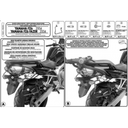 Kappa, nosiče pod boční brašny, Yamaha FZ6