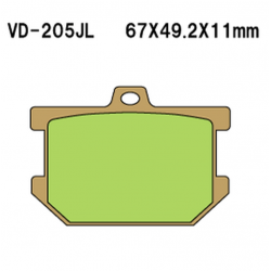 Vesrah, brzdové desky KH34 Sintered (zlaté) Yamaha SR500 76-81, XS,XV