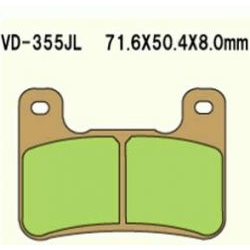 Vesrah, brzdové desky KH379 Sintered (zlaté) GSXR 750 '04-'09 GSXR 1000 '04-'09 ZX 10R '08-'10 KH379