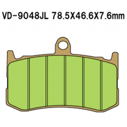 Vesrah, brzdové desky KH491 Sintered (zlaté), přední TRIUMPH DAYTONA 675 '09-'19