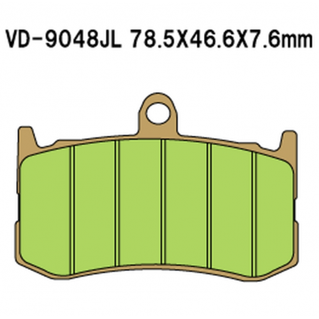 Vesrah, brzdové desky KH491 Sintered (zlaté), přední TRIUMPH DAYTONA 675 '09-'19