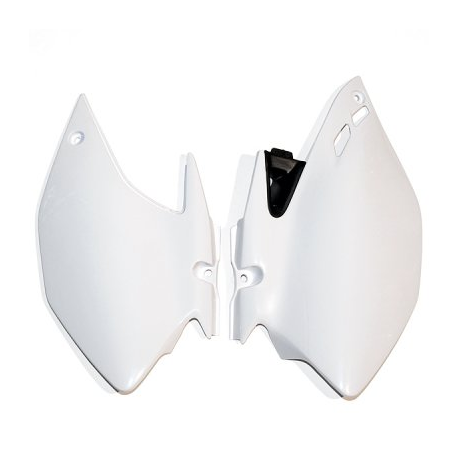 UFO, podsedlové tabulky, Yamaha WRF 250 '07-'14, WRF 450 '07-'11 bílá barva