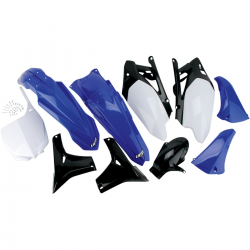 UFO, sada plastů, Yamaha YZF 450 '10 barva OEM (modrá/bílá/černá)