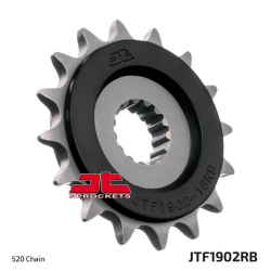 JT, přední řetězové kolečko, 1252 16, s gumovou výplní, KTM LC4 400/600/620/640/690 (JTF1902.16RB)* (řetěz 520)