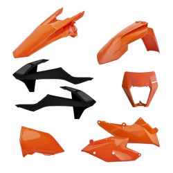 Polisport, sada plastů, KTM EXC/EXCF TPI 17-19 barva OEM, včetně rámečku předního světla