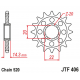 JT, přední řetězové kolečko, BMW G 310GS '19, G310R '19-'19 (JTF406.15)* (řetěz 520)