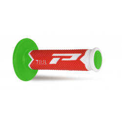 Progrip, gripy PG788 Off Road (22+25mm, dél.115mm), barva bílá/červená/černá/tm.šedá/šedá (trojsměs.) (788-290)