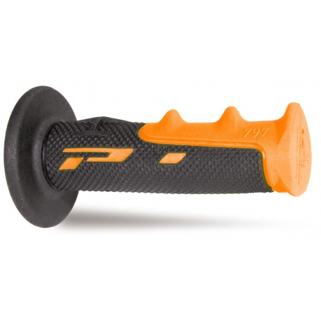 Progrip, gripy PG797 Off Road (22+25mm, dél.115mm), oranžová barva/černá (dvousměs.) (797-201)