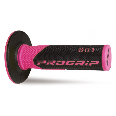 Progrip, gripy PG801 Off Road (22+25mm, dél.115mm), barva růžová/černá (dvousměs.) (801-297)