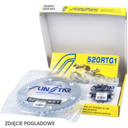 Sunstar, řetězová sada, Kawasaki ER6F/N/ABS 06-16, VERSYS 650 / ABS 07-19, zlatý řetěz (15/46/114) (DO 1000CC) (SUN32515/SUN1-33