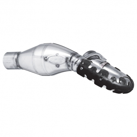 Polisport, chránič výfuku (4T) krátký 22cm, černá barva