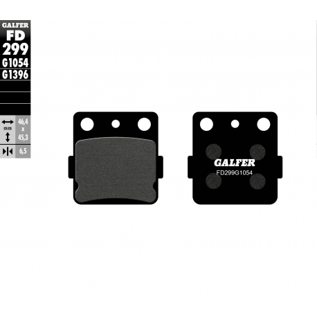Galfer, brzdové desky KH84/3 (tloušťka 6,5mm)